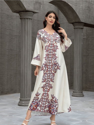 Robe Orientale fleurie tendance 2025